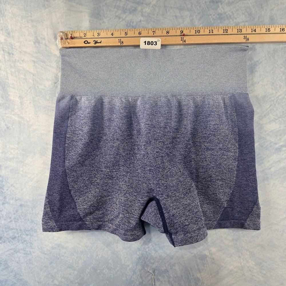 Pink Victoria's Secret‎ Seamless Workout Shorts Blue Ombre Marl Womens Large